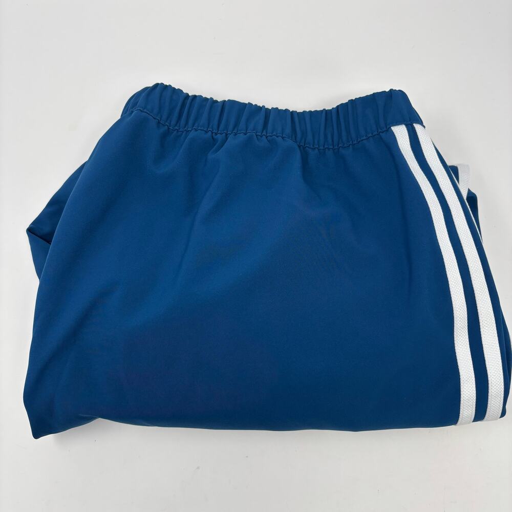 Adidas Mens 2XL Blue Parachute Stretch Waist Drawstrings Track‎ Pants
